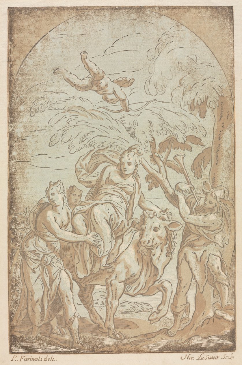 El rapto de Europa, 1725-42 de Nicolas LeSueur