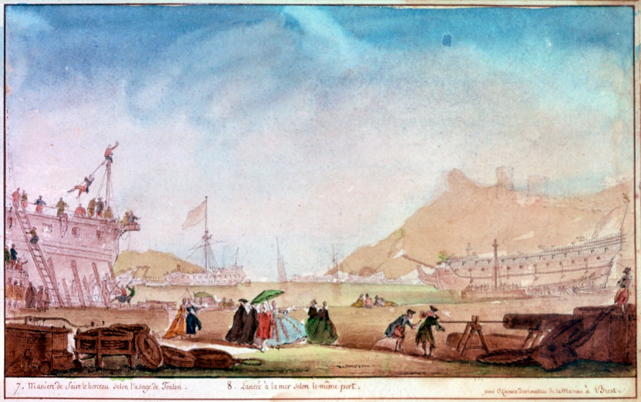 La Marina de Brest, c1750-1810 de Nicolas Marie Ozanne