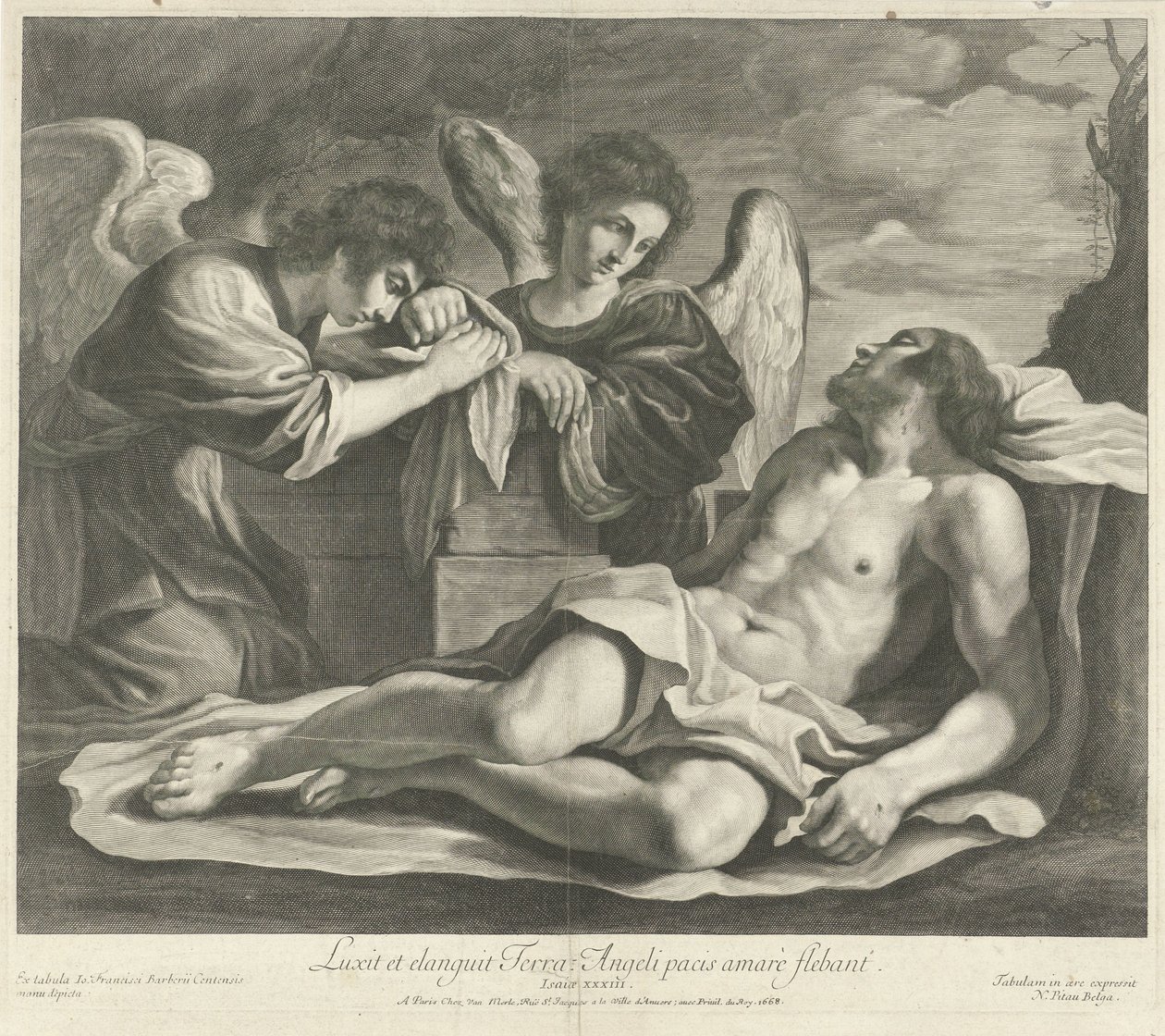 Lamentación de Cristo por los ángeles de Nicolas Pitau (I)