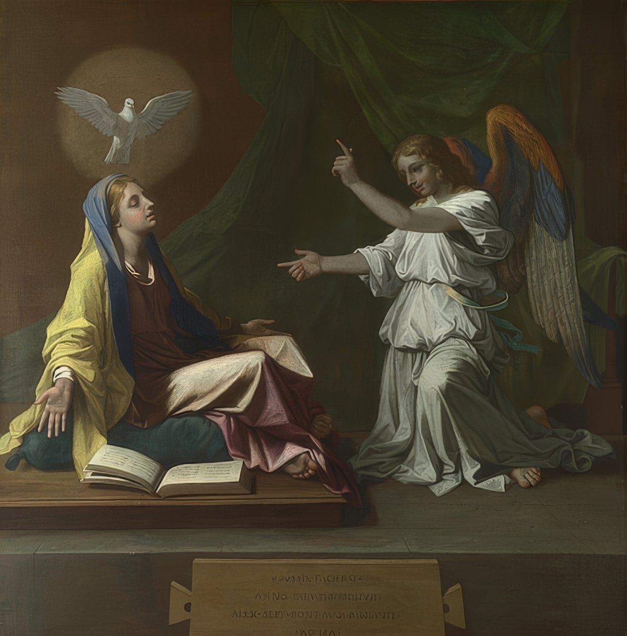 La Anunciación. 1657 de Nicolas Poussin