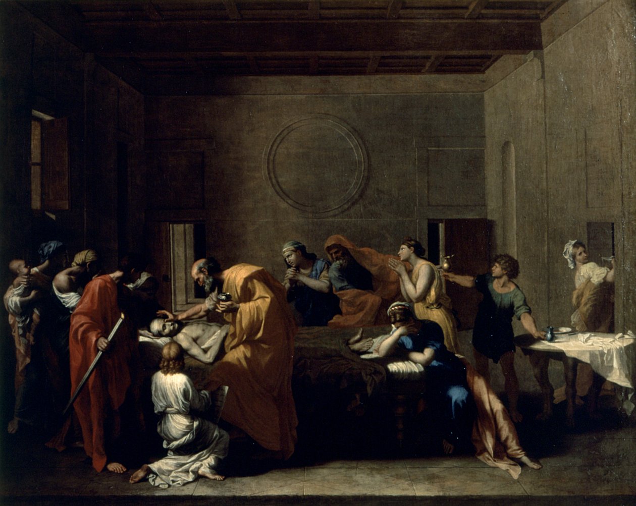 Extremaunción, c.1638-40 de Nicolas Poussin