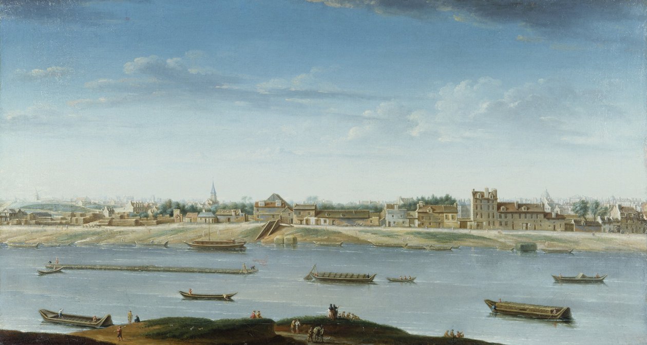 Puerto Saint-Bernard, visto desde el Arsenal de Nicolas Raguenet
