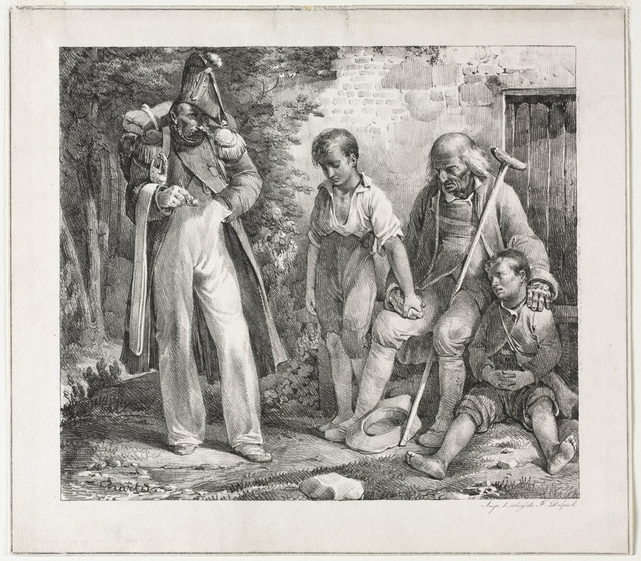 Begging for Alms de Nicolas Toussaint Charlet