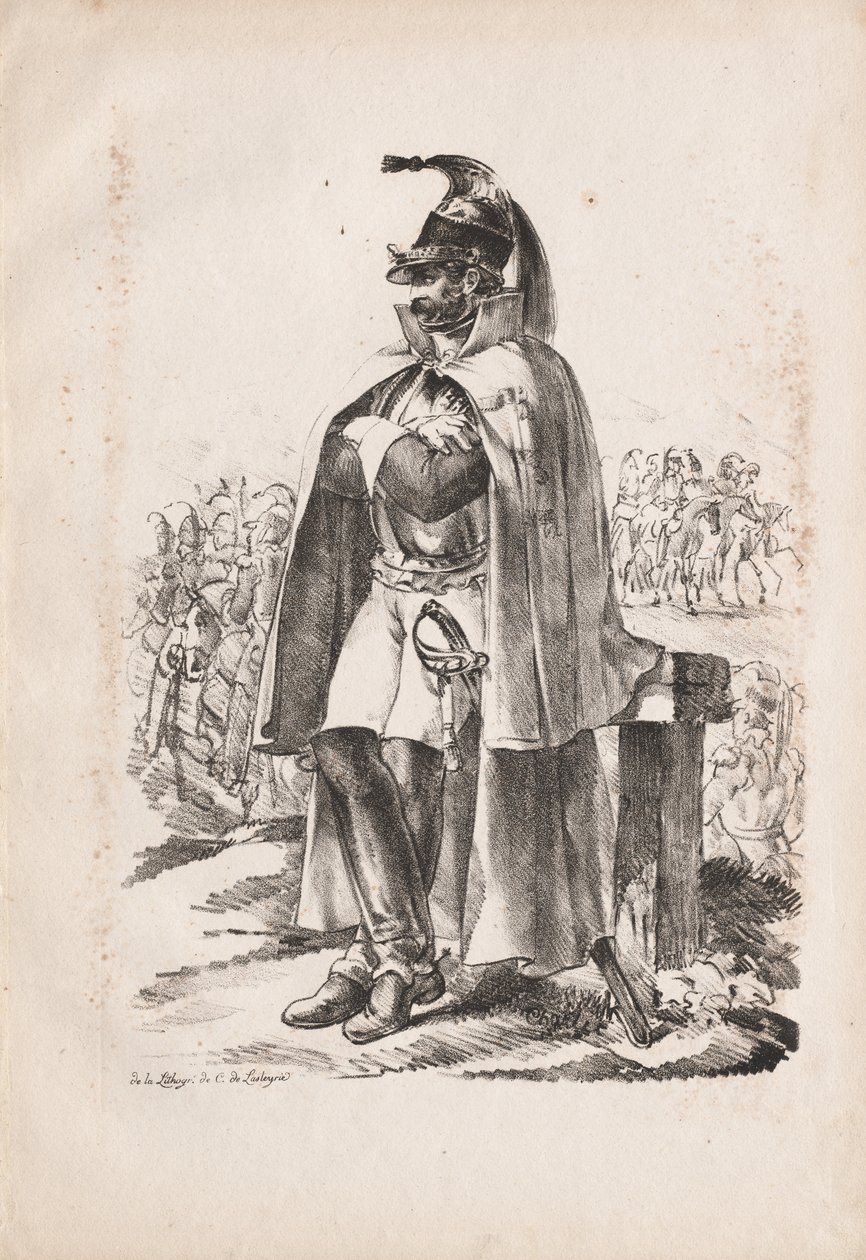 Vestuario Militar: Hombre de Caballería de Nicolas Toussaint Charlet