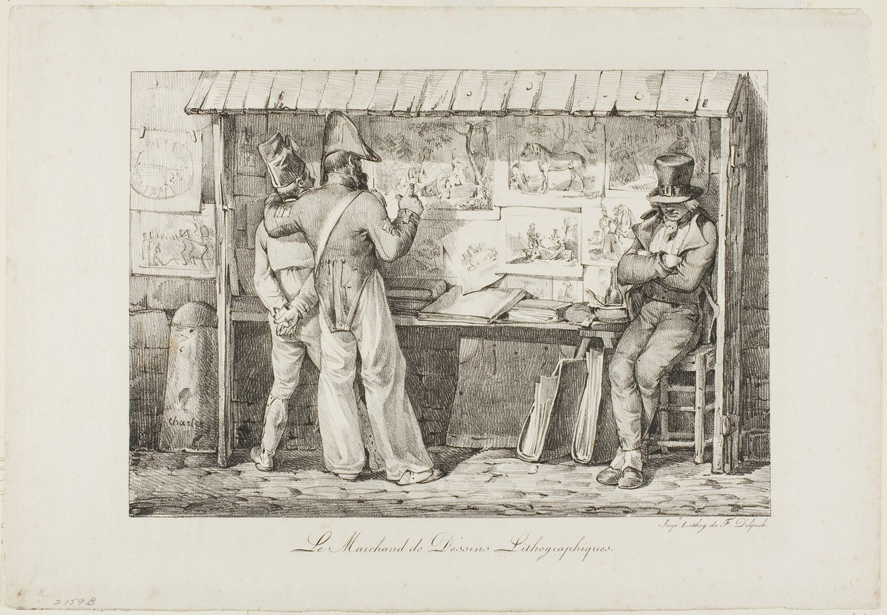 El vendedor de litografías de Nicolas Toussaint Charlet