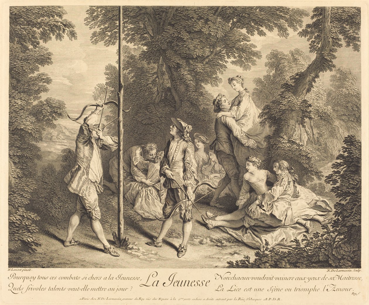 La Juventud de Nicolas de Larmessin IV after Nicolas Lancret