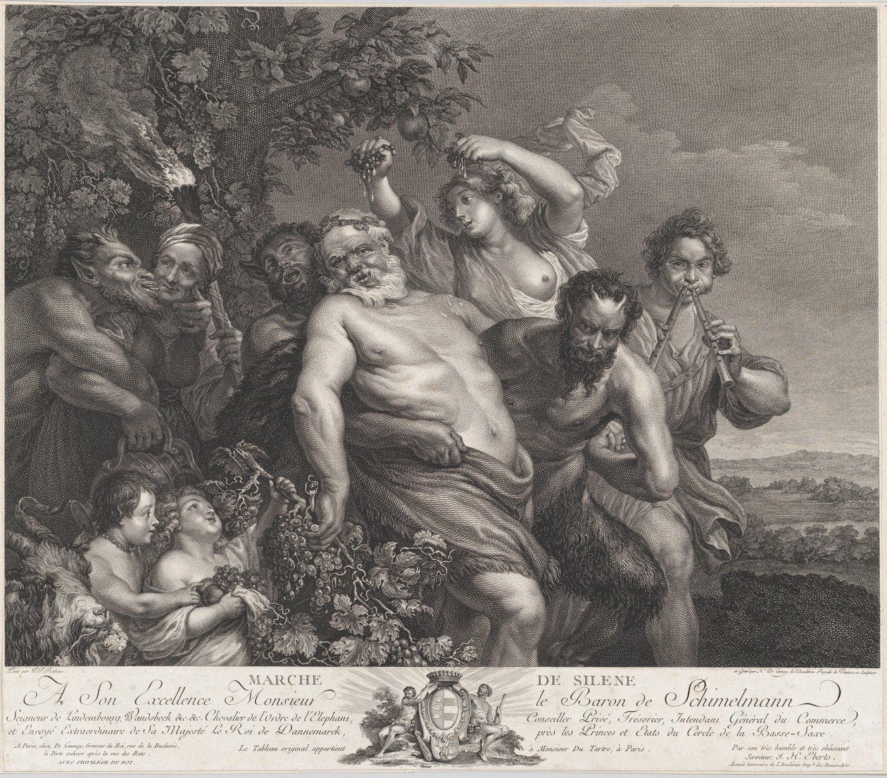 El triunfo de Sileno de Nicolas de Launay