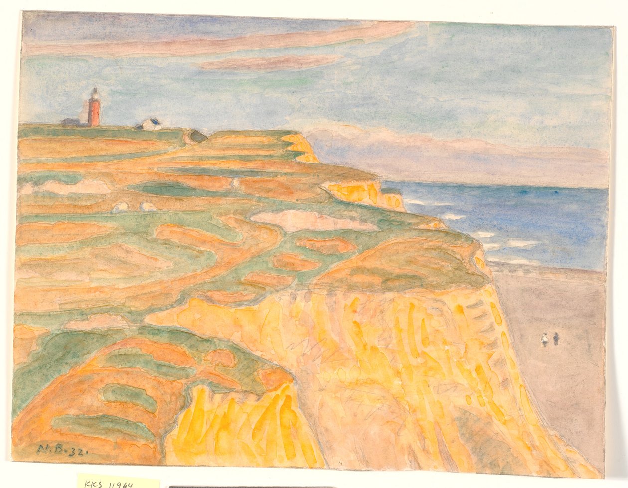 Las pendientes y el faro en Bovbjerg de Niels Jakob Jakobsen Bjerre