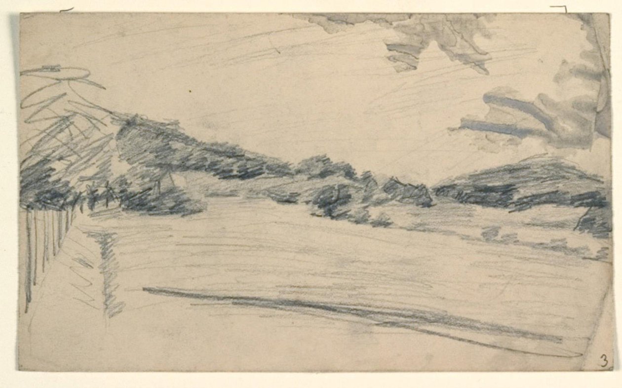 Paisaje con una alameda de Niels Larsen Stevns