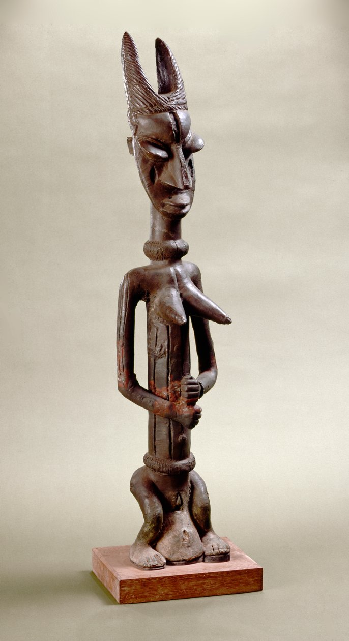 Figura de Onile, Iperu, Tsoede (bronce) de Nigerian