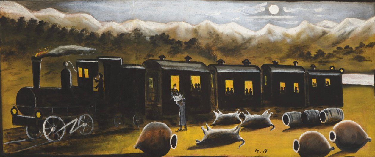 Tren de Kakhetian de Niko Pirosmani