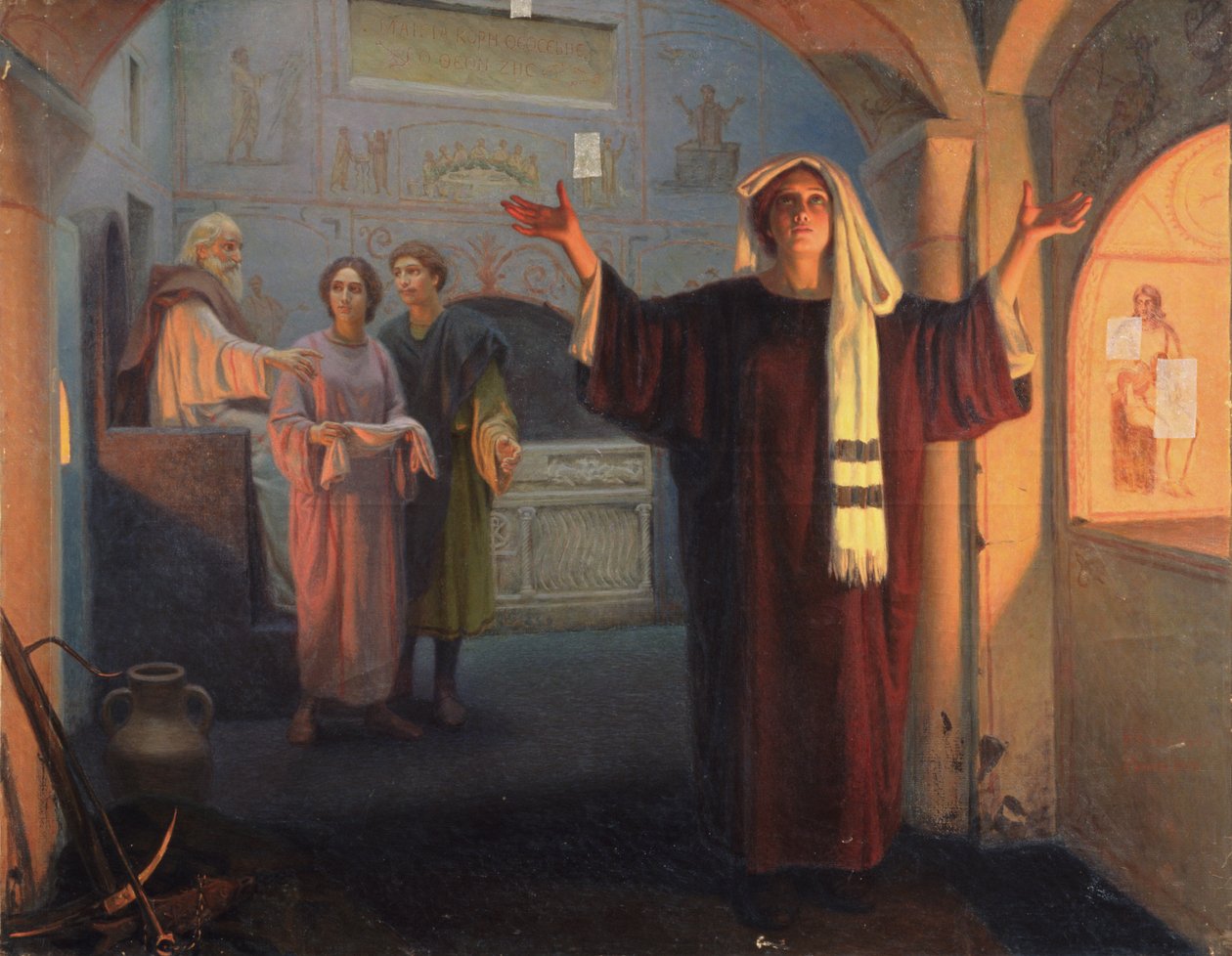 En una catacumba, 1900 de Nikolai Nikolayevich Alexandrov