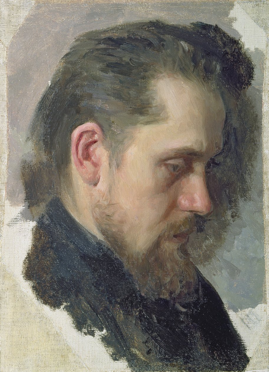 Retrato del autor Nikolay Pomyalovsky, 1860 de Nikolai Vasilievich Nevrev