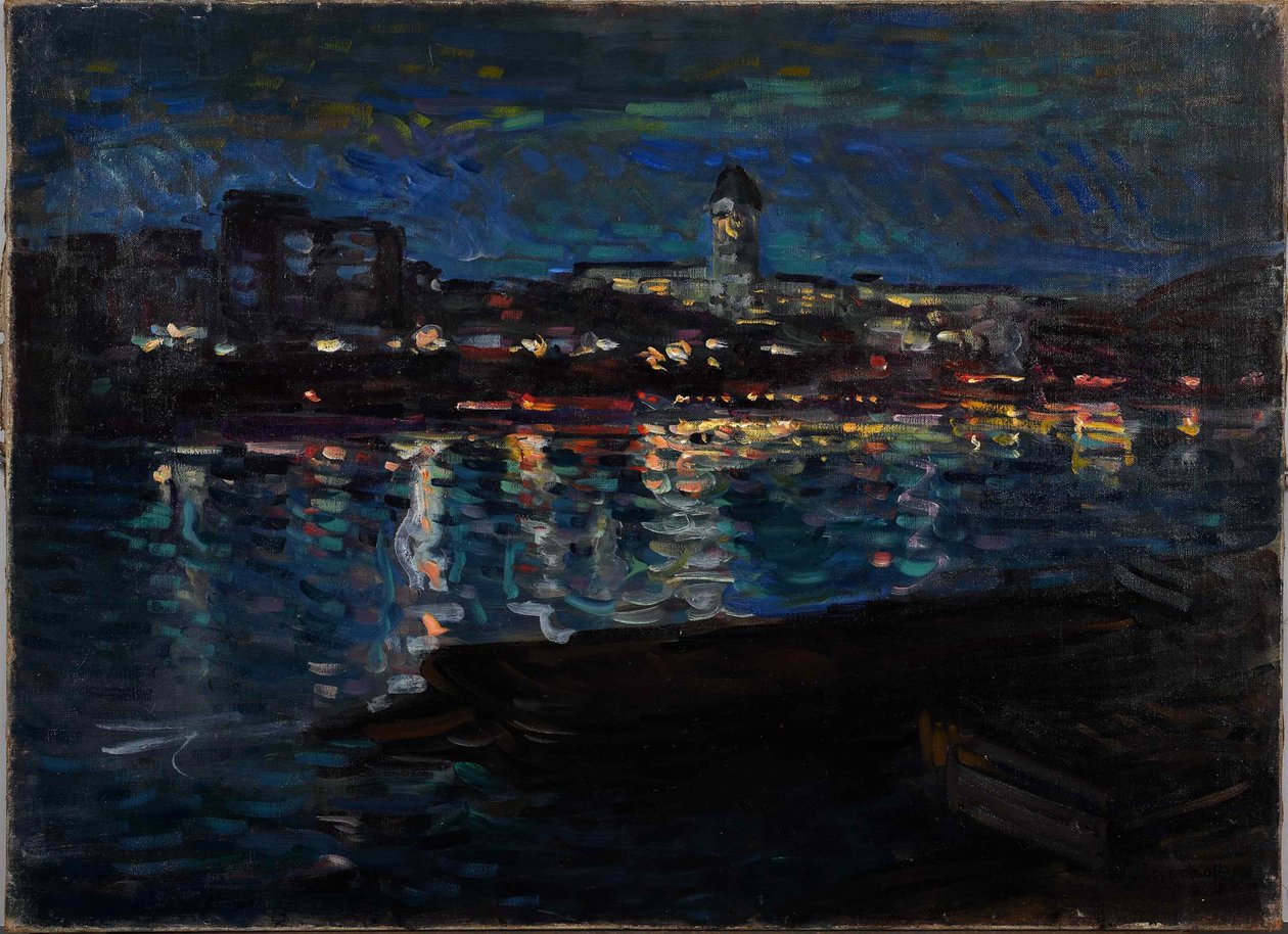 El Sena de noche, c. 1905 de Nikolai Alexandrovich Tarkhov