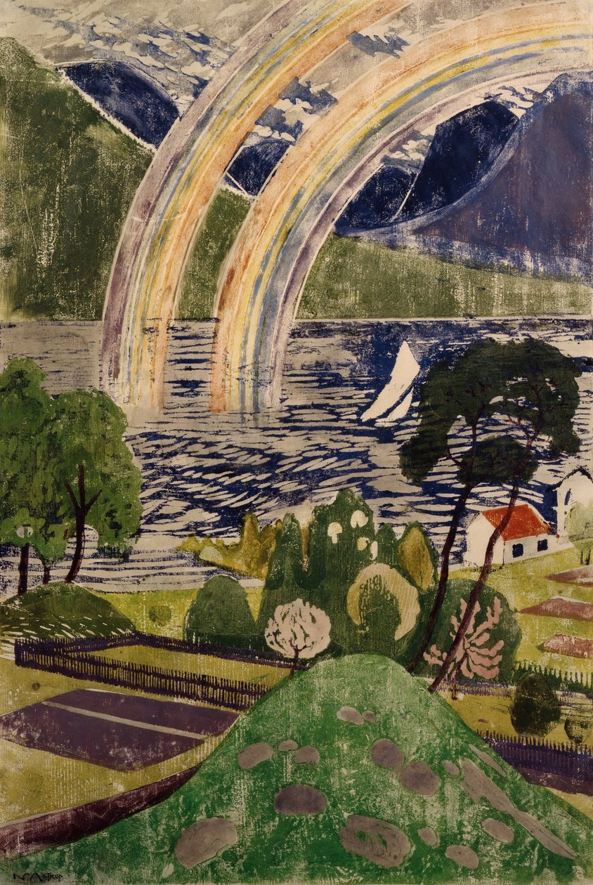 gran arcoiris de Nikolai Astrup