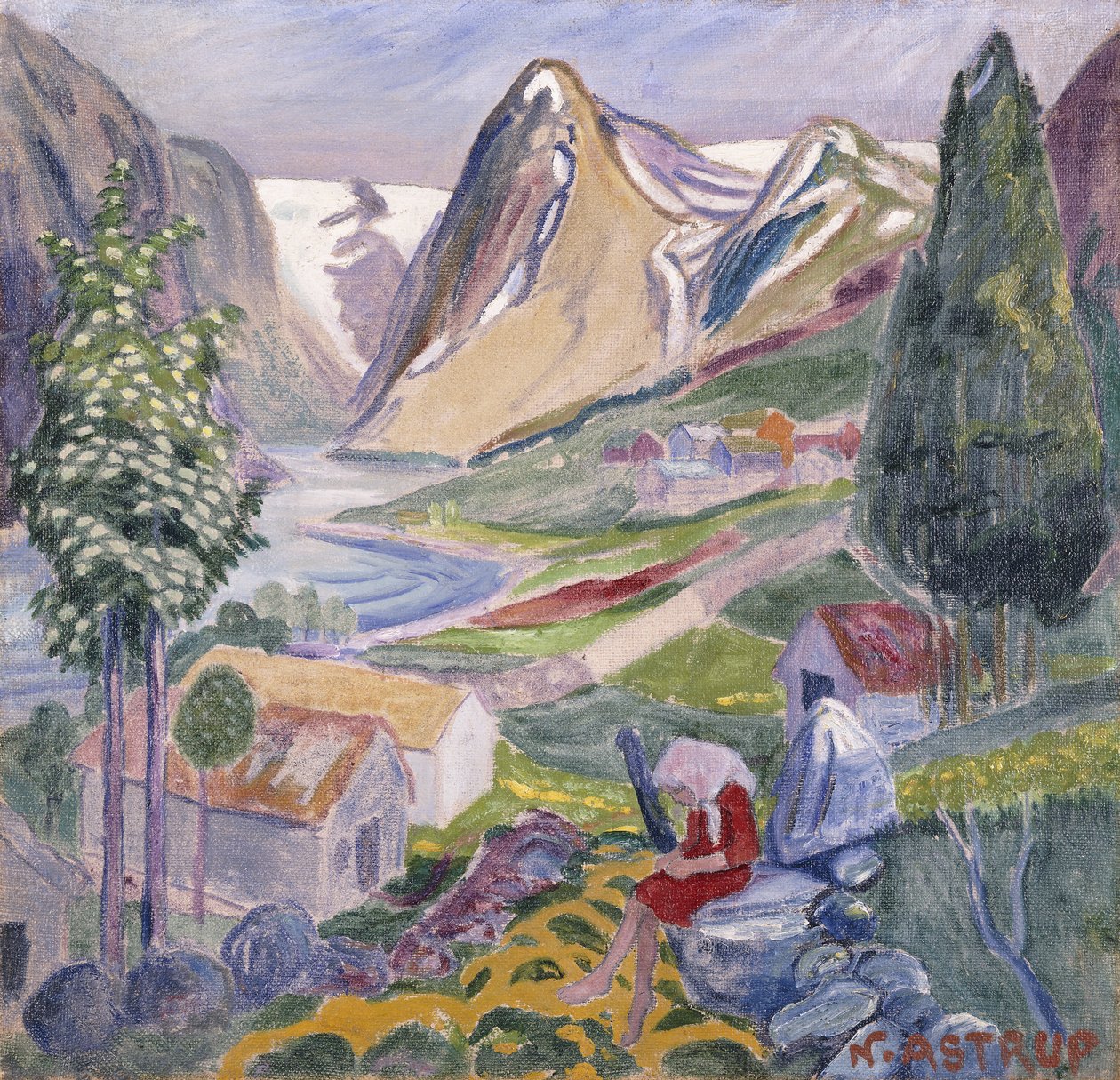 Kari en Sunde; Kari paa Sunde de Nikolai Astrup