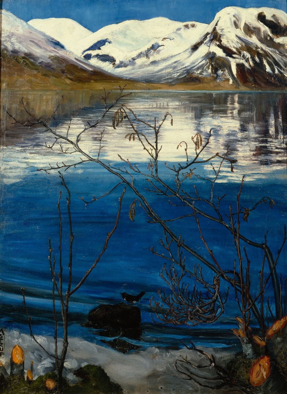 Estado de ánimo de marzo en Jølstervannet de Nikolai Astrup