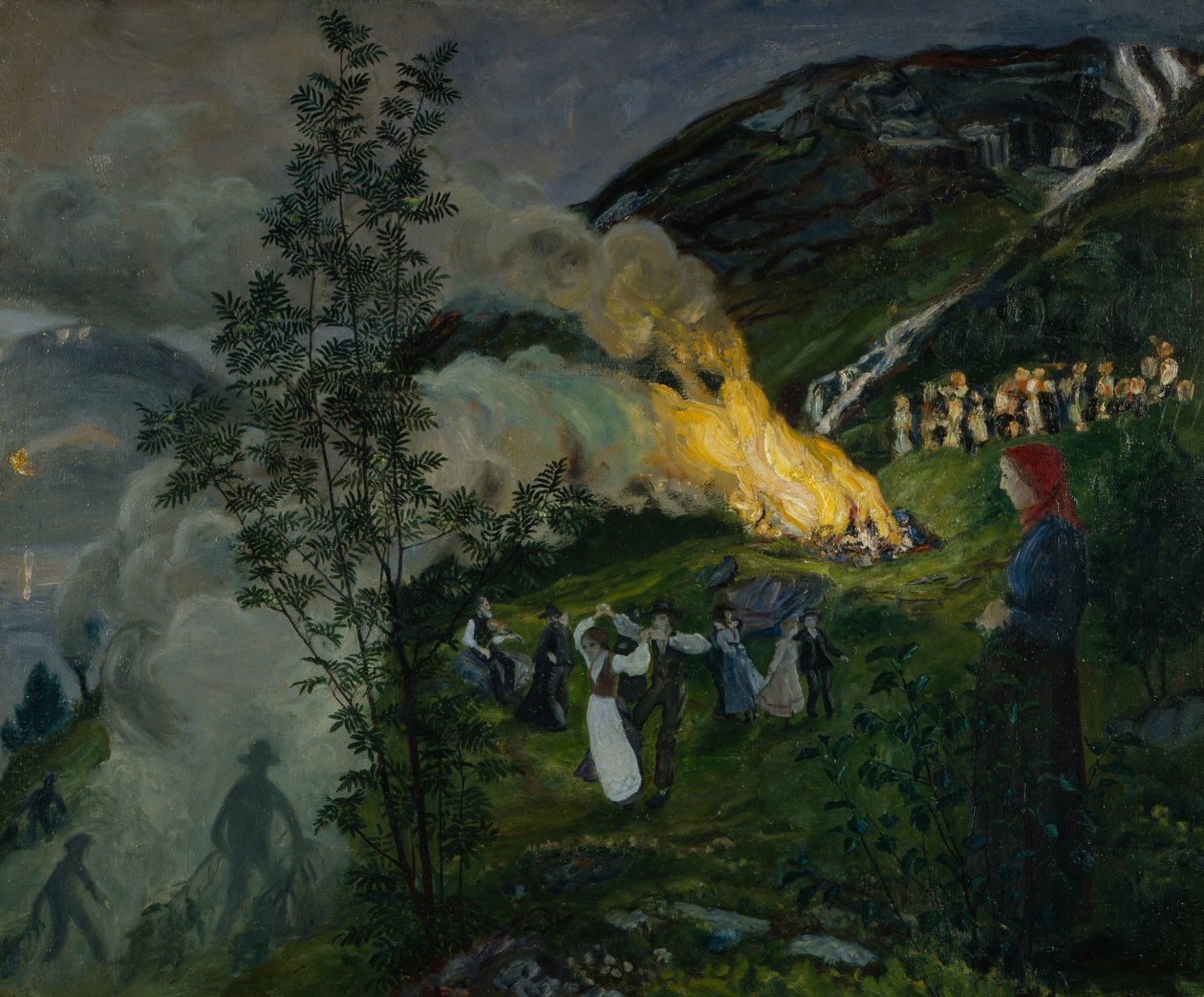 fuego de verano de Nikolai Astrup