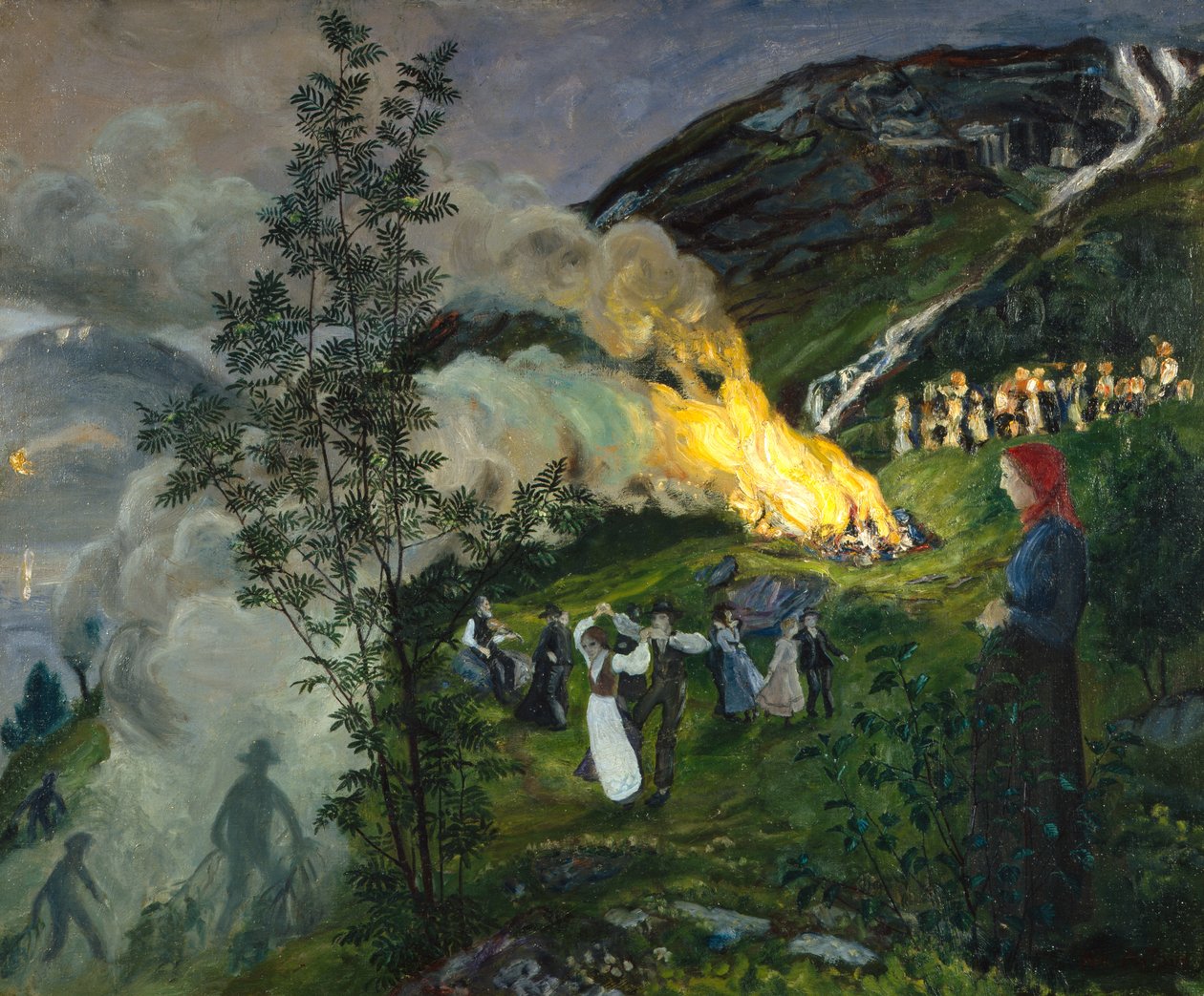 fuego de verano de Nikolai Astrup