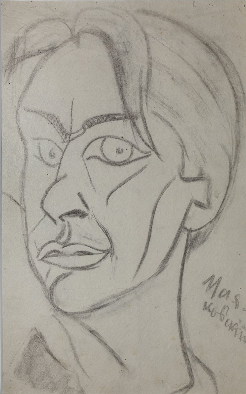 Poeta Vladimir Mayakovsky 1893-1930, 1913 de Nikolai Ivanovich Kulbin