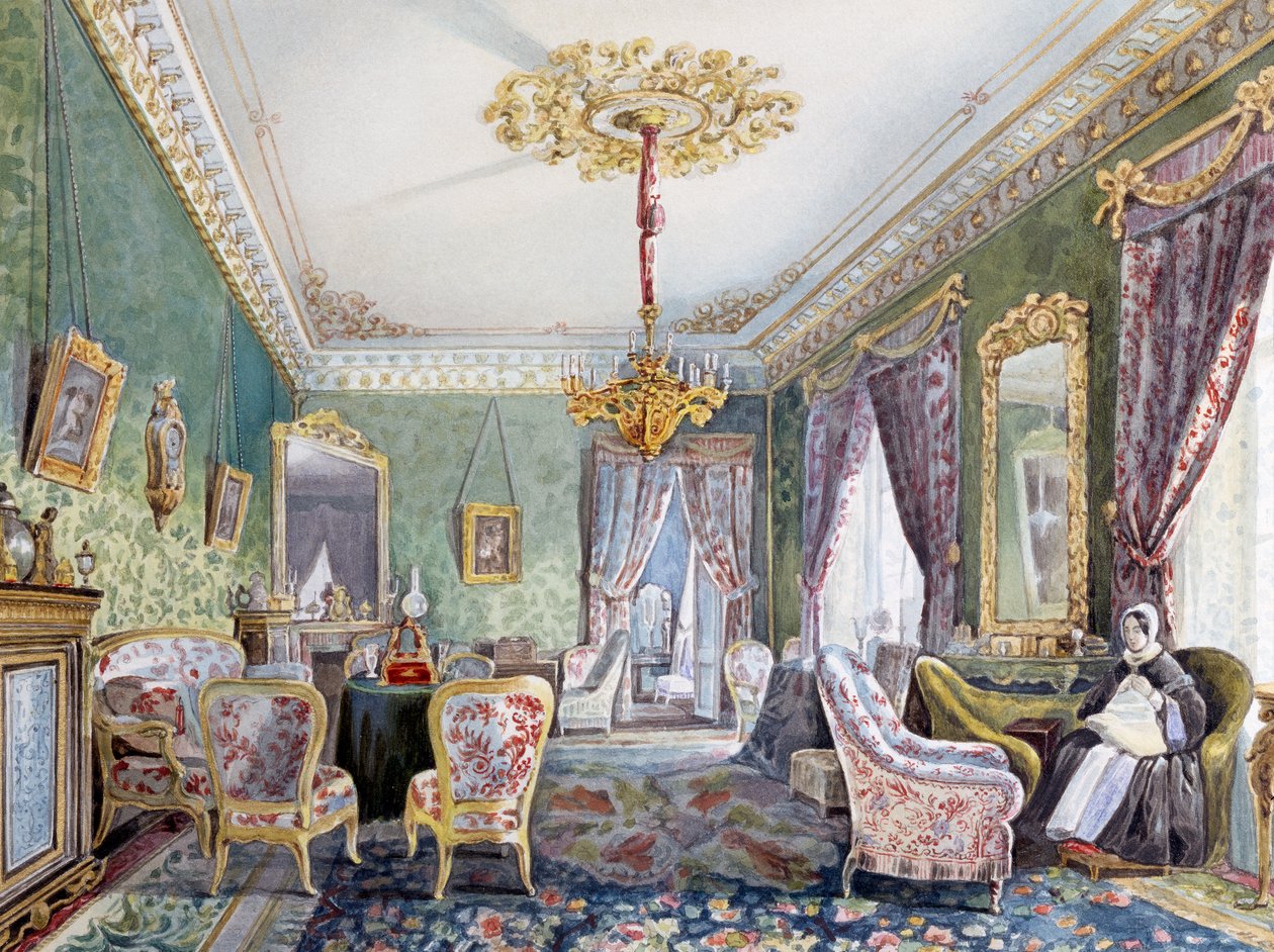 Interior del hogar en San Petersburgo de Nikolai Ivanovich Tichobrazov