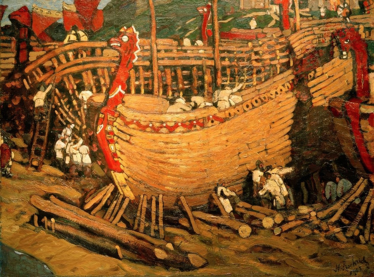Construcción de barcos de Nikolai Konstantinowitsch Roerich