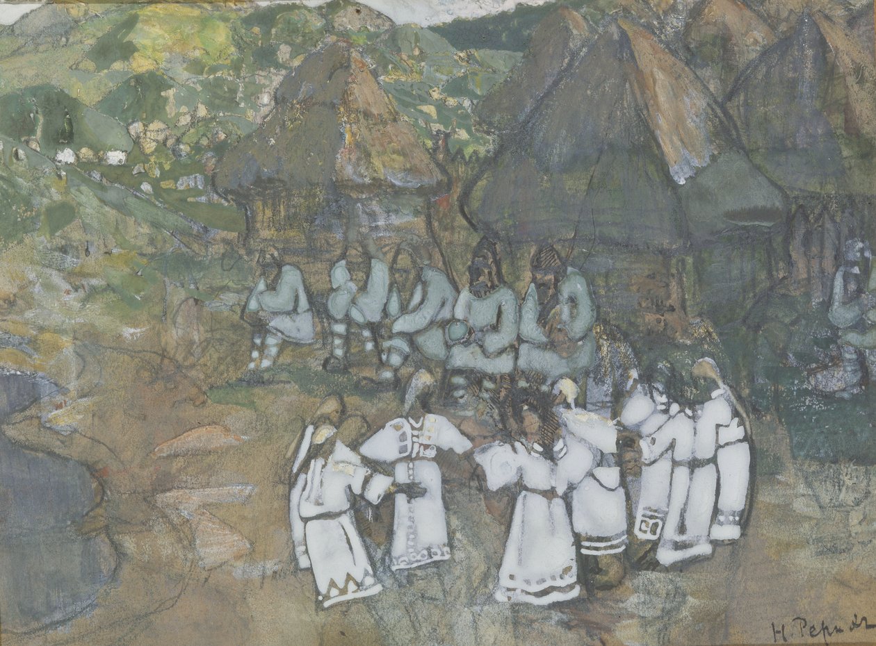 Danza en círculo, principios del siglo XX de Nikolai Konstantinowitsch Roerich