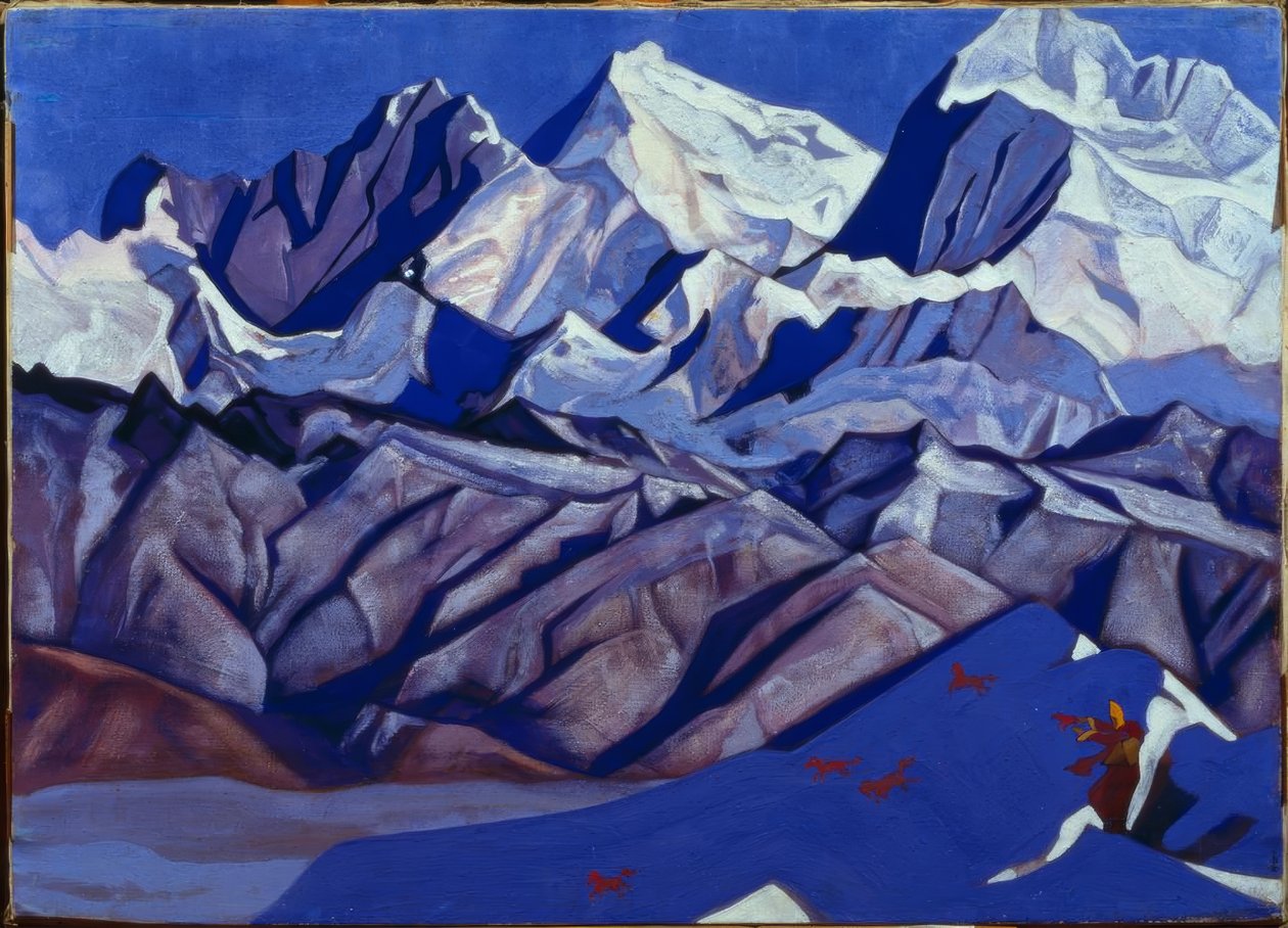 Caballos rojos de Nikolai Konstantinowitsch Roerich
