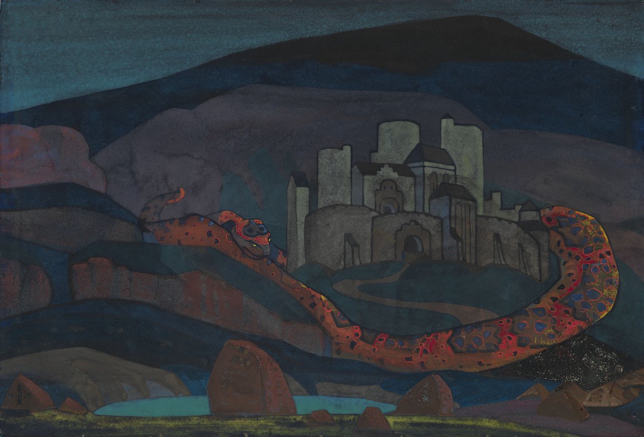 La ciudad condenada, 1914 de Nikolai Konstantinowitsch Roerich
