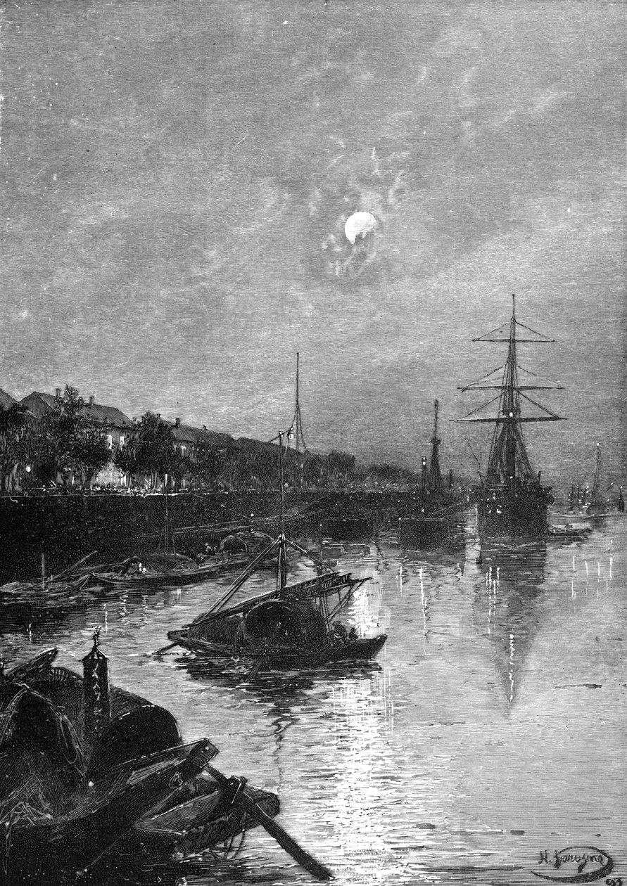 Muelle en Hankou de Nikolai Nikolaevich Karazin