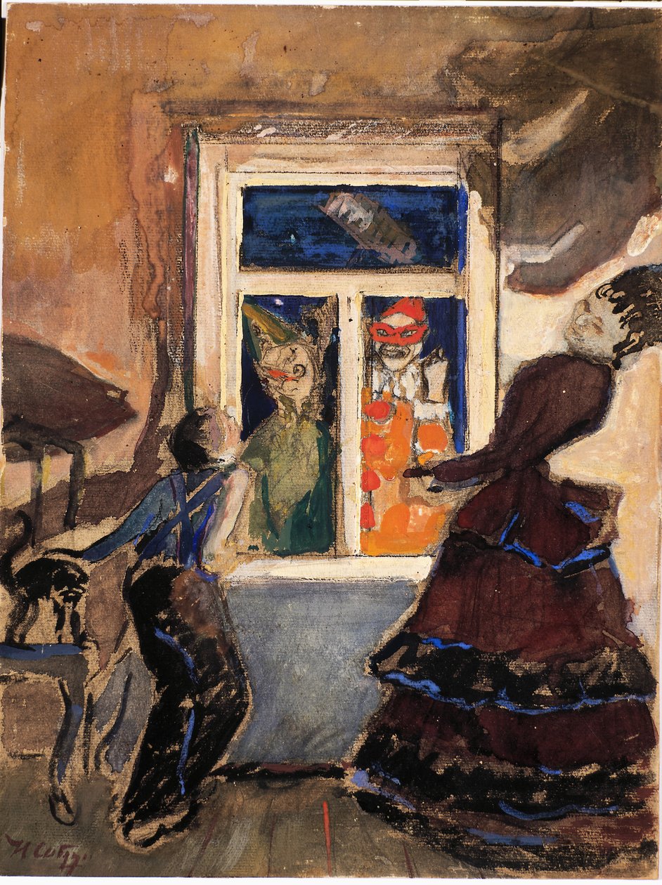 Mummers, 1908 de Nikolaj Nikolaevic Sapunov