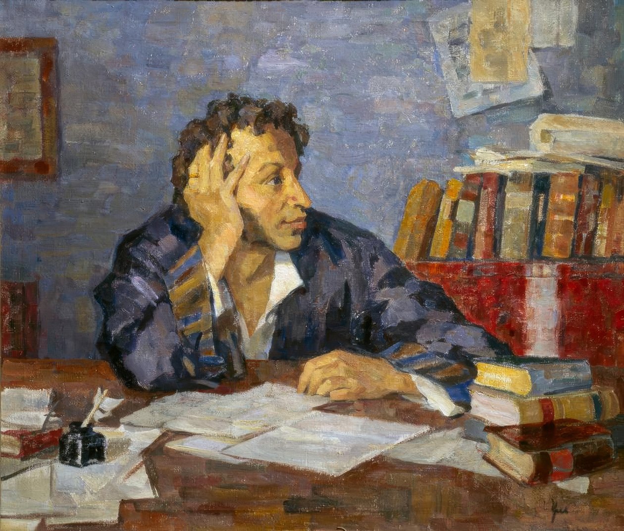 Retrato del poeta Alexander S. Pushkin de Nikolaj Pawlowitsch Uljanow