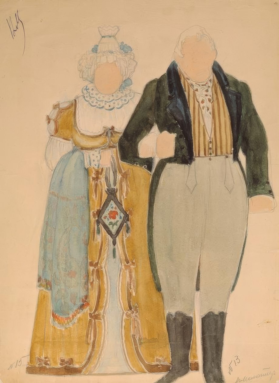 Diseños de vestuario de Nikolaj Pawlowitsch Uljanow