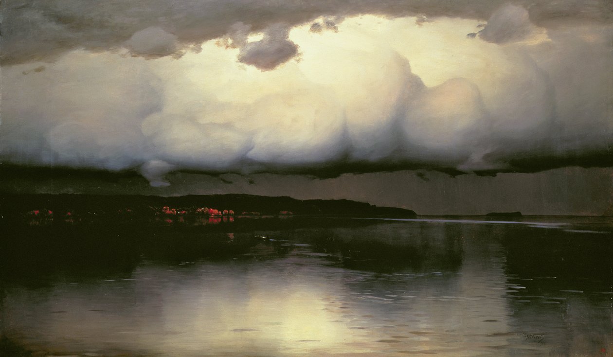 Se volvió tranquilo, 1890 de Nikolay Nikanorovich Dubovskoy