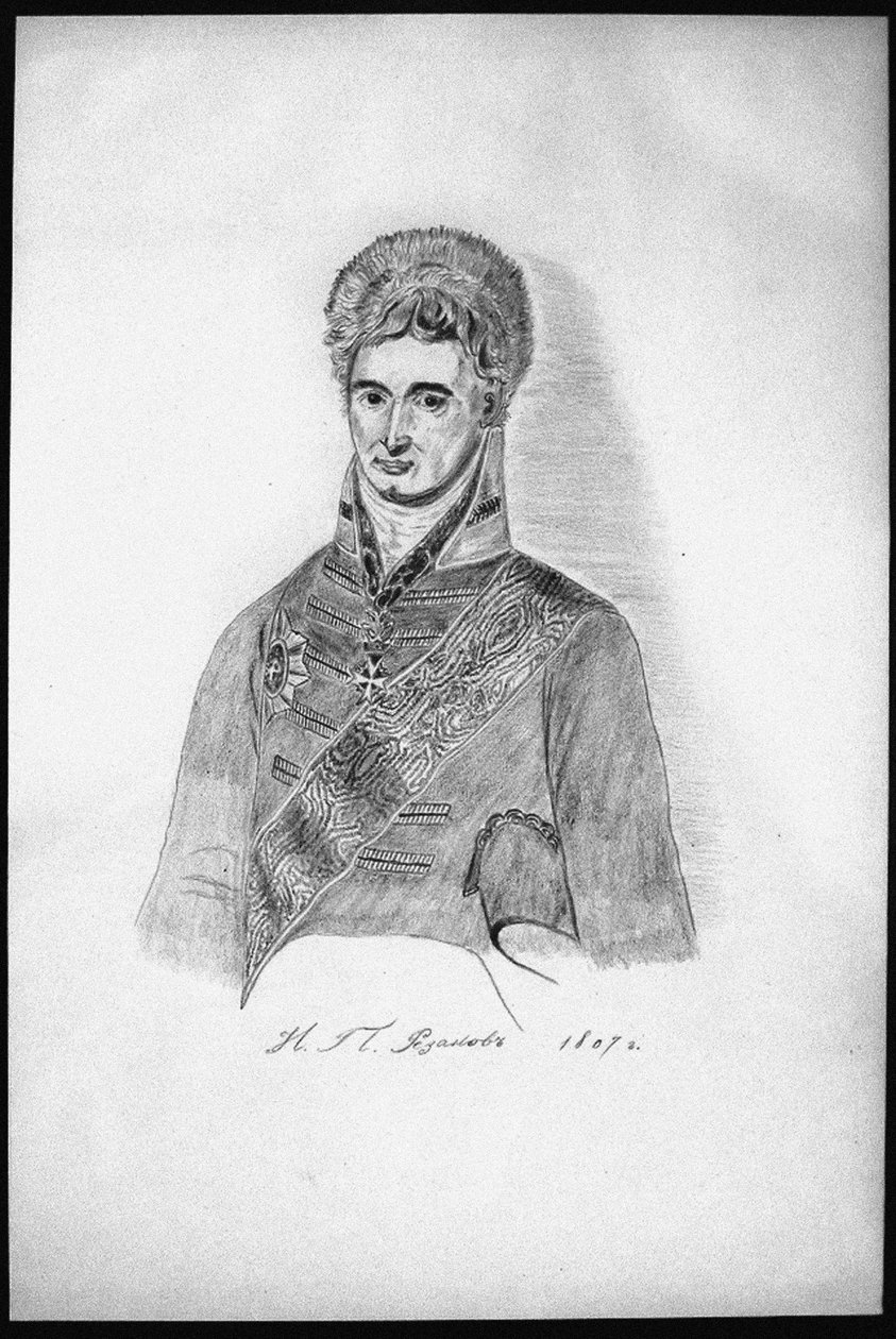 Autorretrato copia, 1806 de Nikolay Petrovich Rezanov