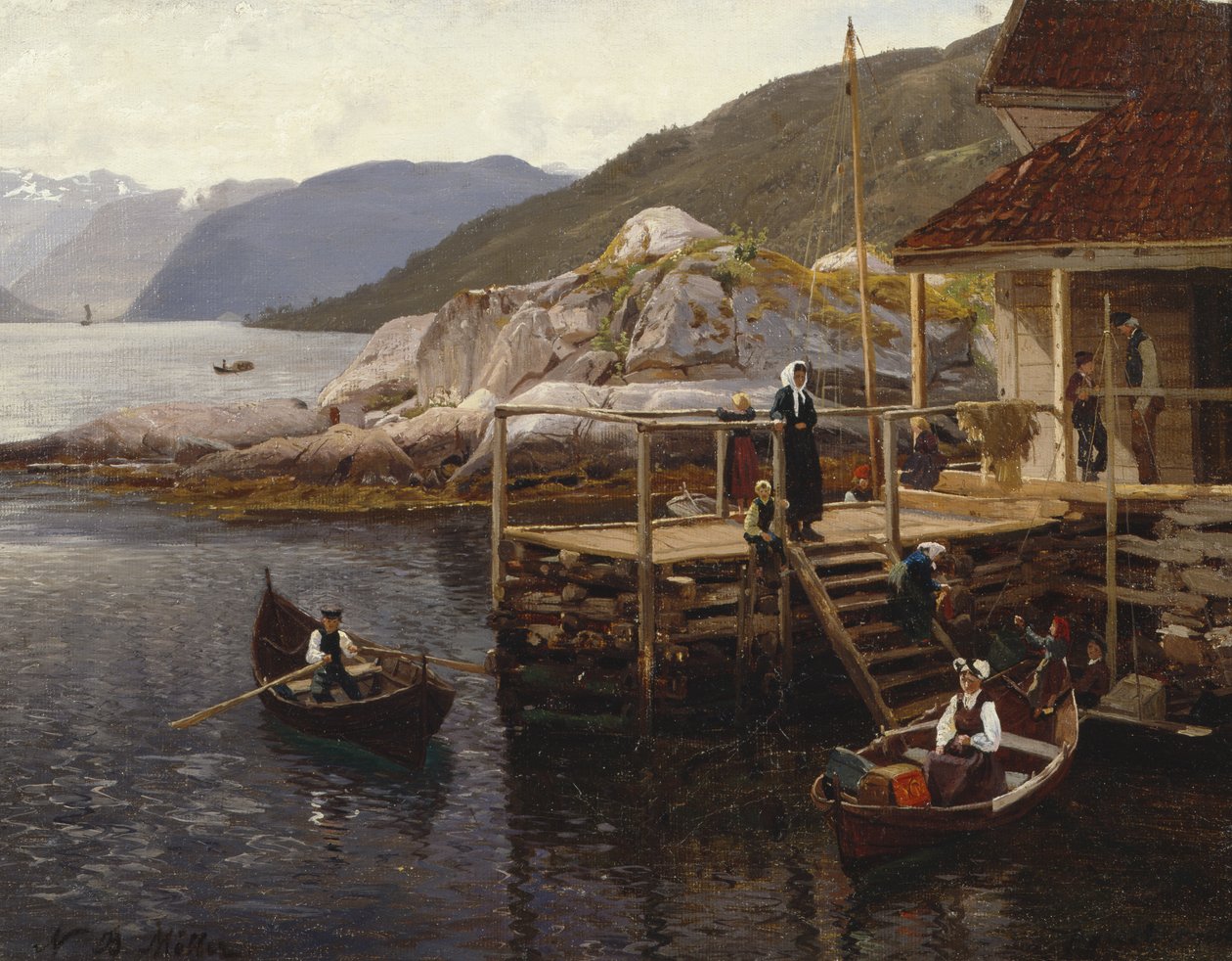 De Balestrand (óleo sobre lienzo) de Nils Bjørnsen Møller