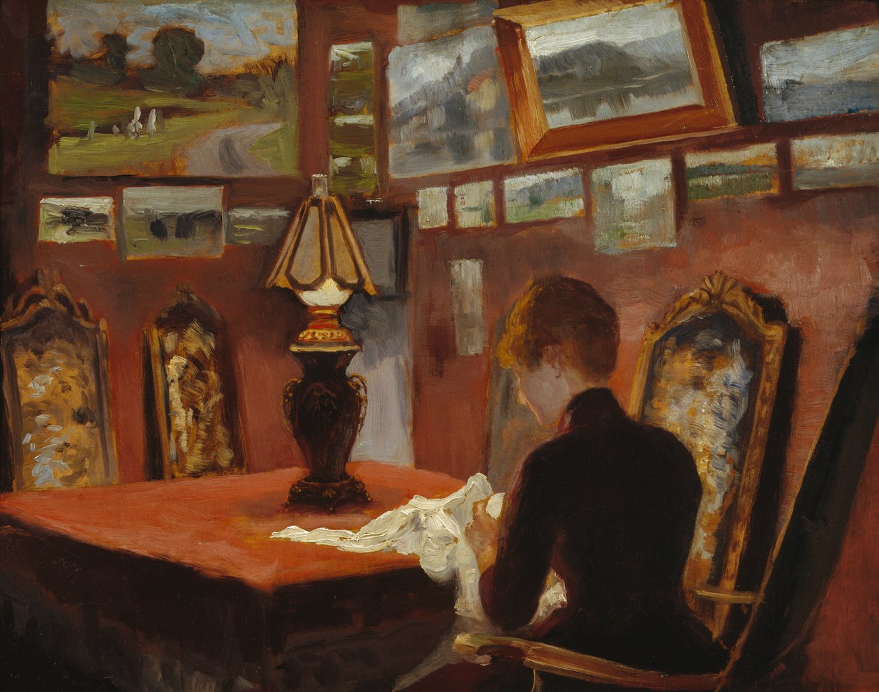 Su casa en Copenhague (la esposa) de Nils Hansteen