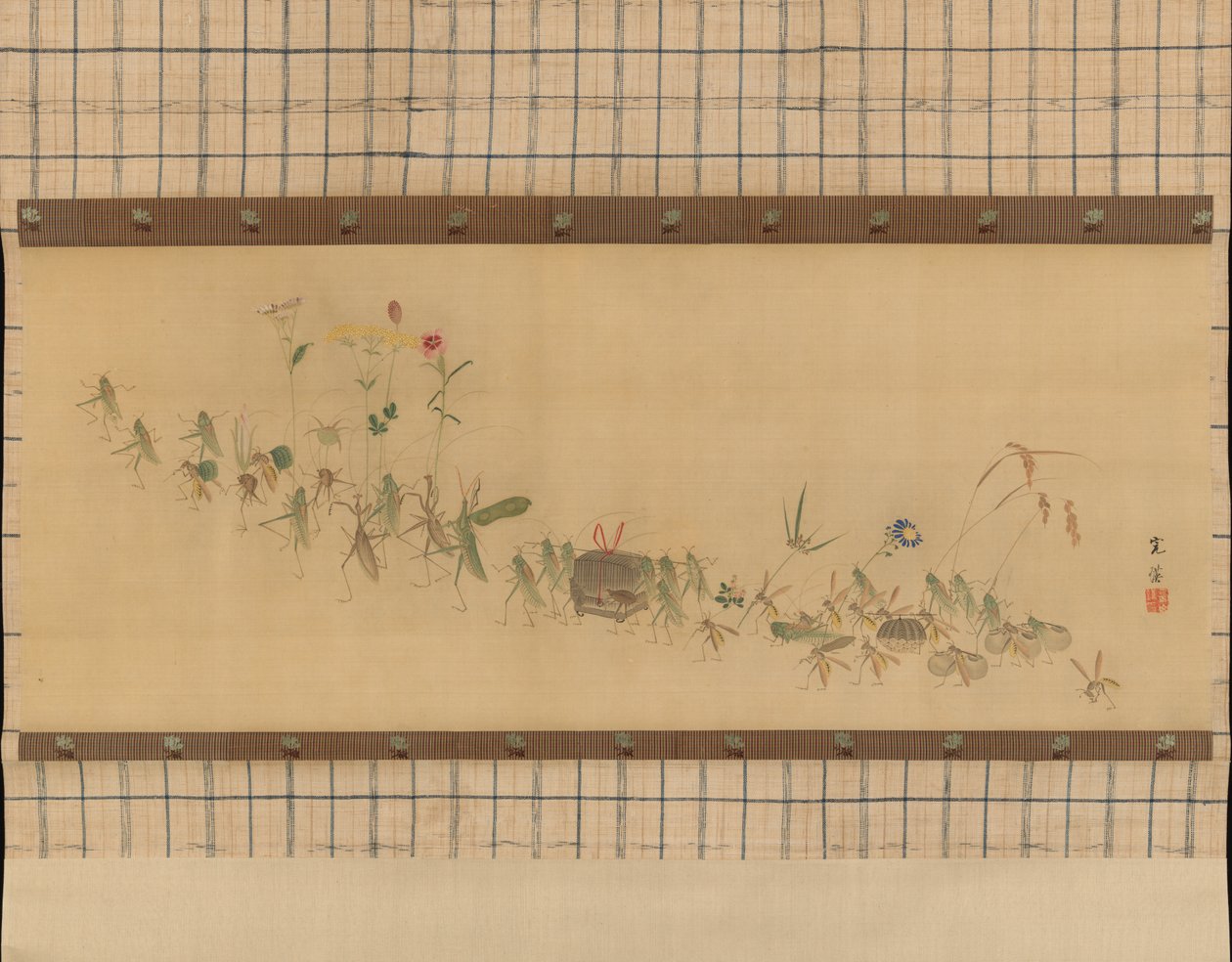 Procesión de insectos, siglo XIX de Nishiyama Kan