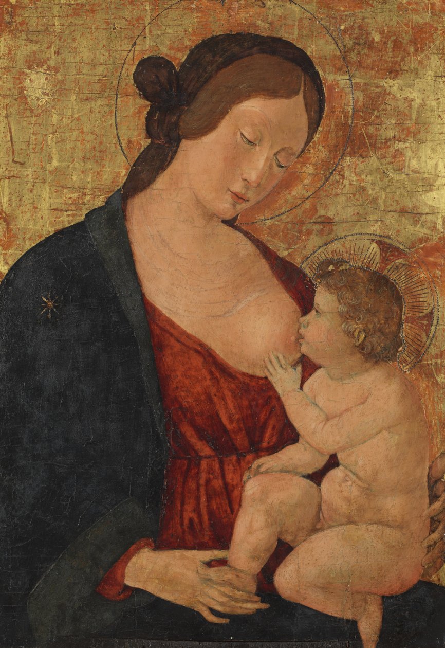 Virgen y Niño, siglo XV de Northern Italian School
