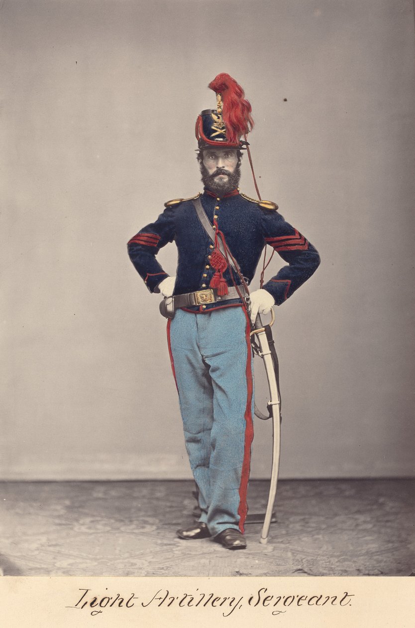 Artillería ligera, sargento de O.H. Willard