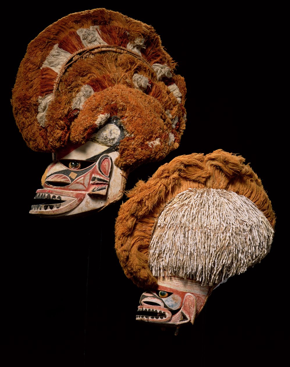 Dos máscaras, Nueva Irlanda de Oceanic