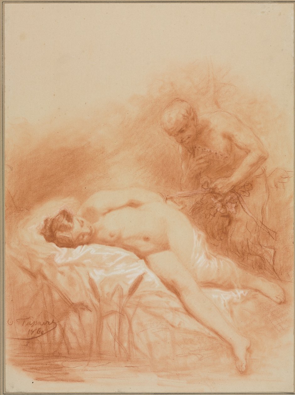 Ninfa y Fauno, 1800s de Octave Tassaert