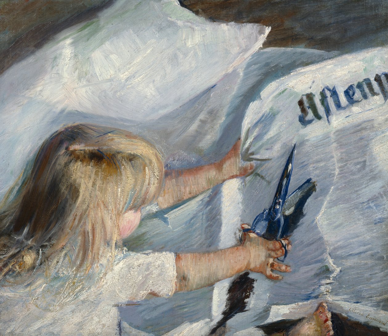 Un suscriptor de Aftenposten de Oda Krohg