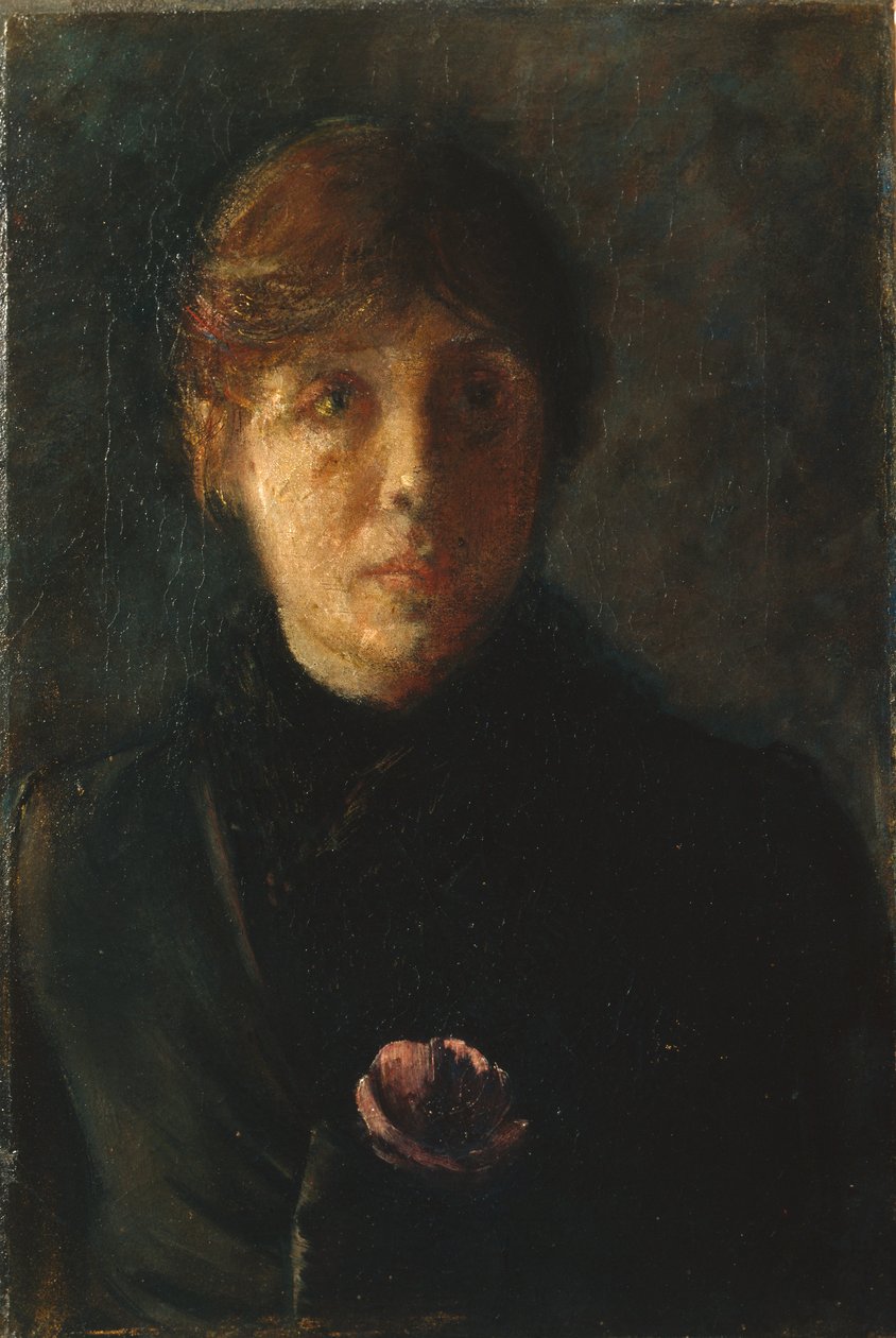 Autorretrato, c.1890 de Oda Krohg