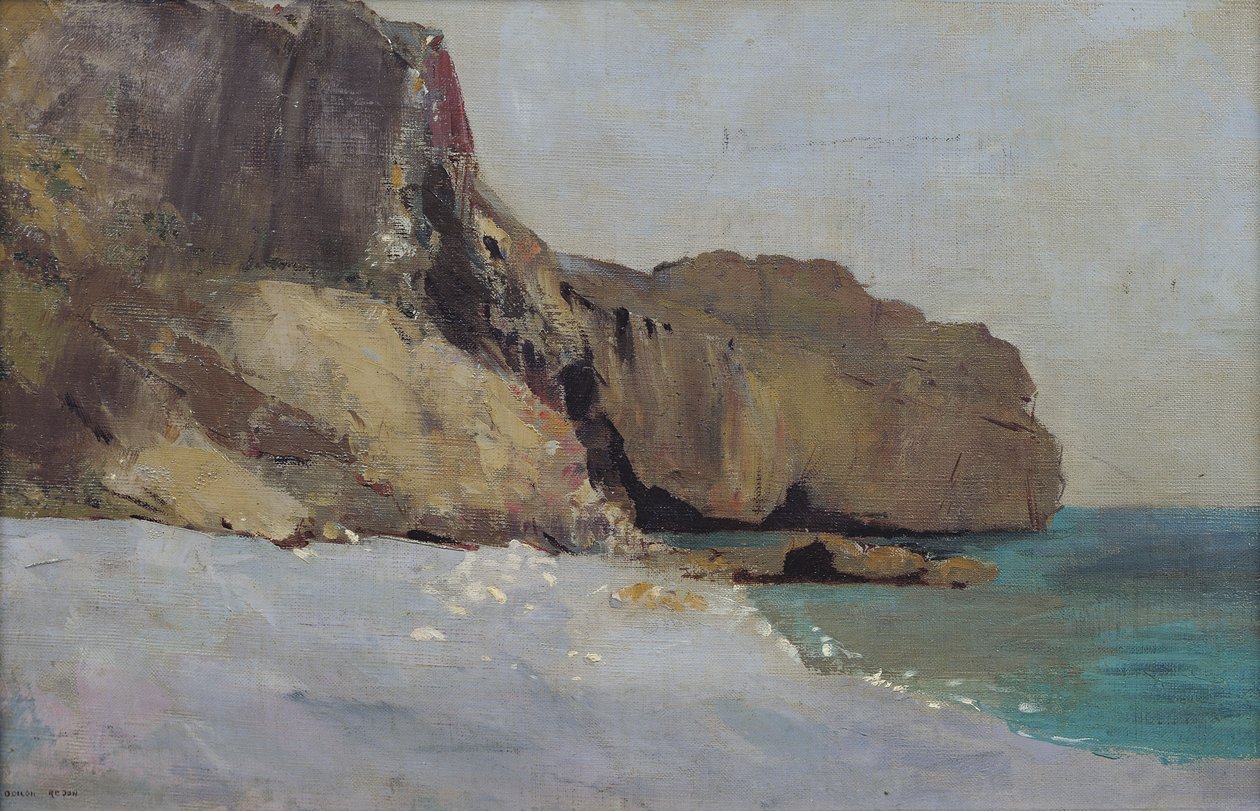 Las rocas en Vallieres, cerca de Royan de Odilon Redon