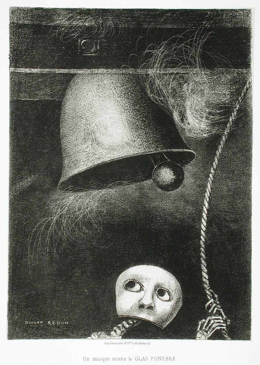 Una máscara suena a muerte de Odilon Redon