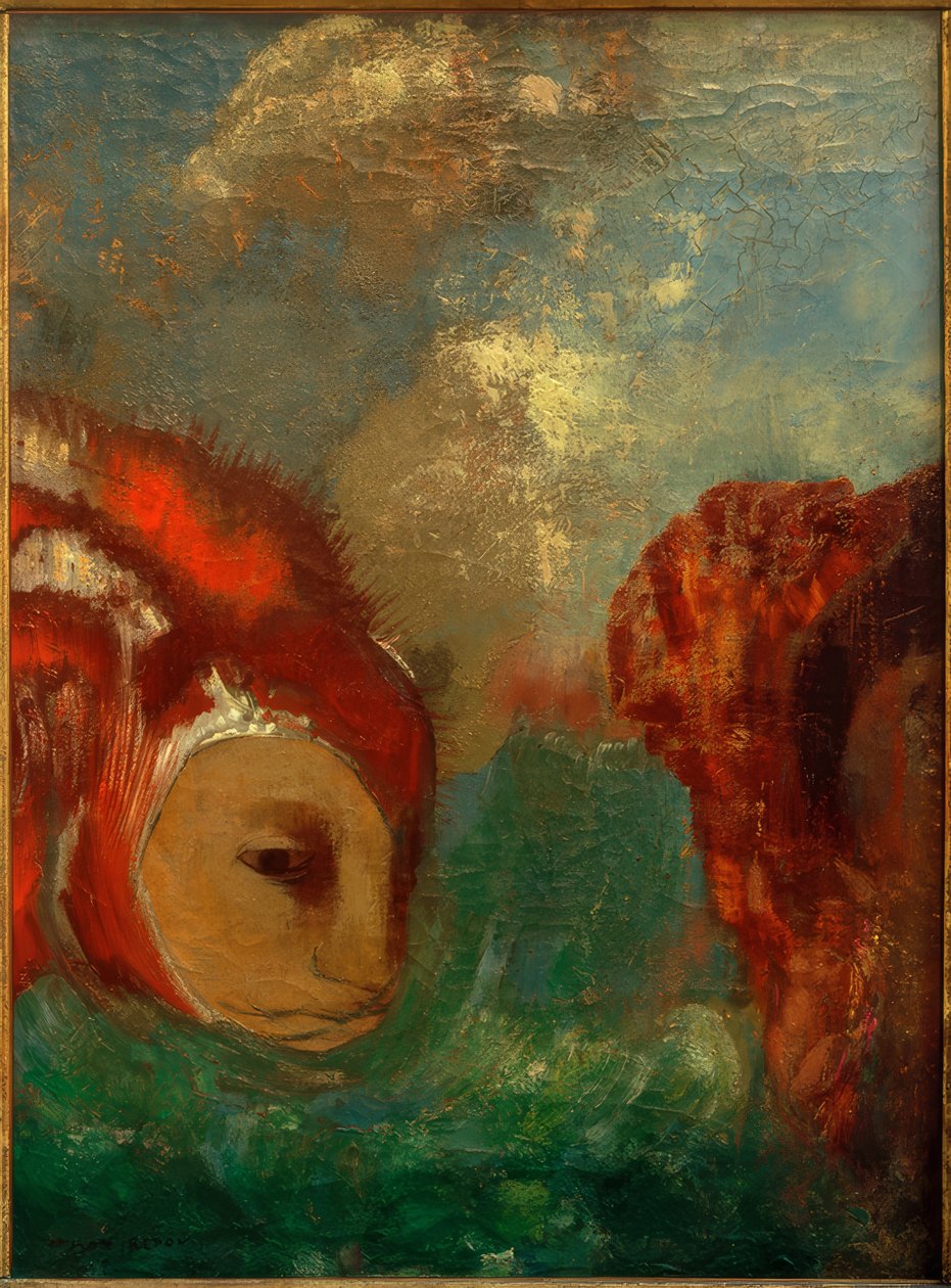 Angélica y el dragón de Odilon Redon