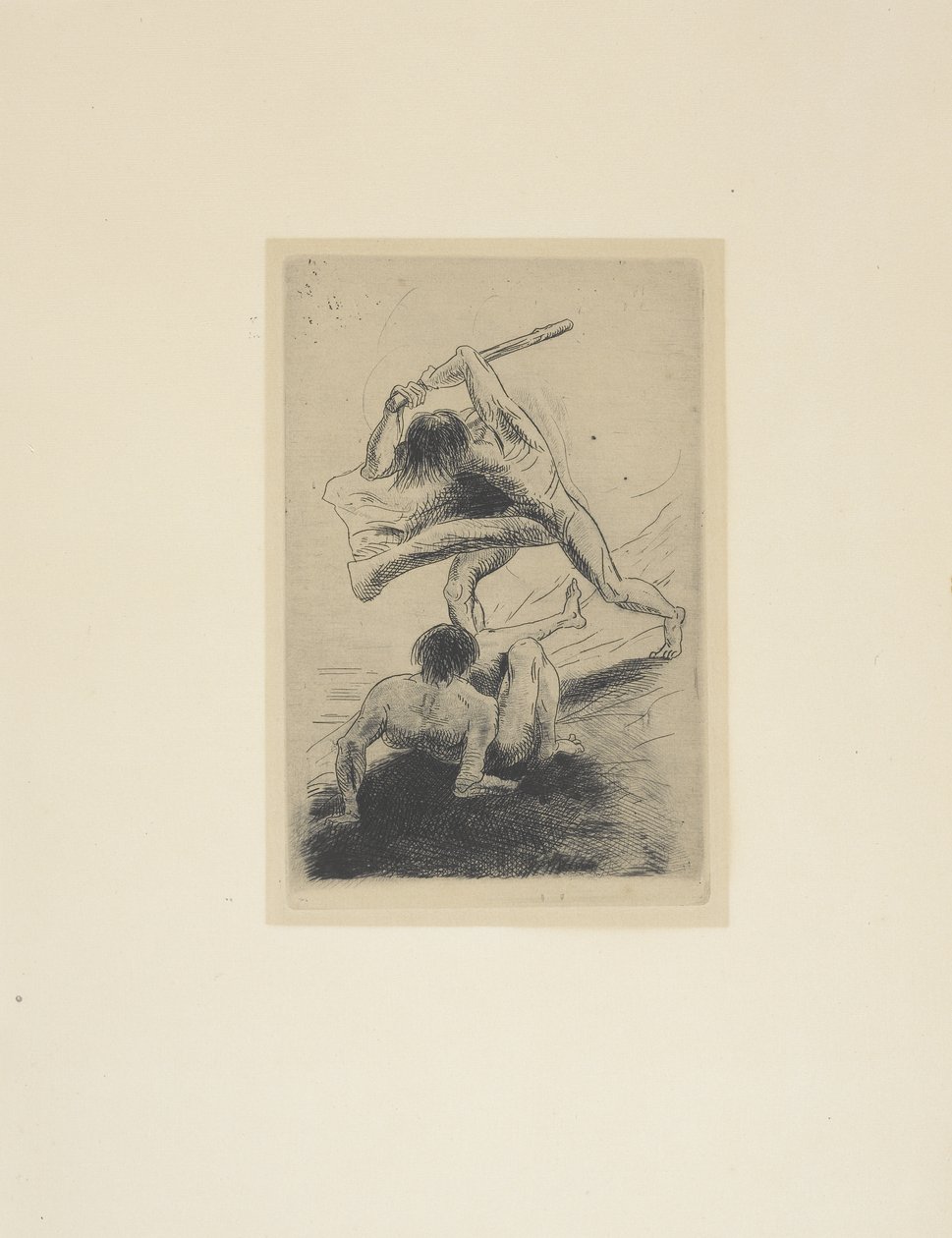 Caín y Abel de Odilon Redon