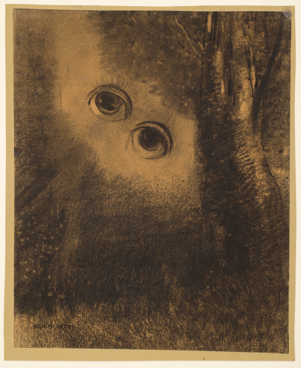 ojos en el bosque de Odilon Redon