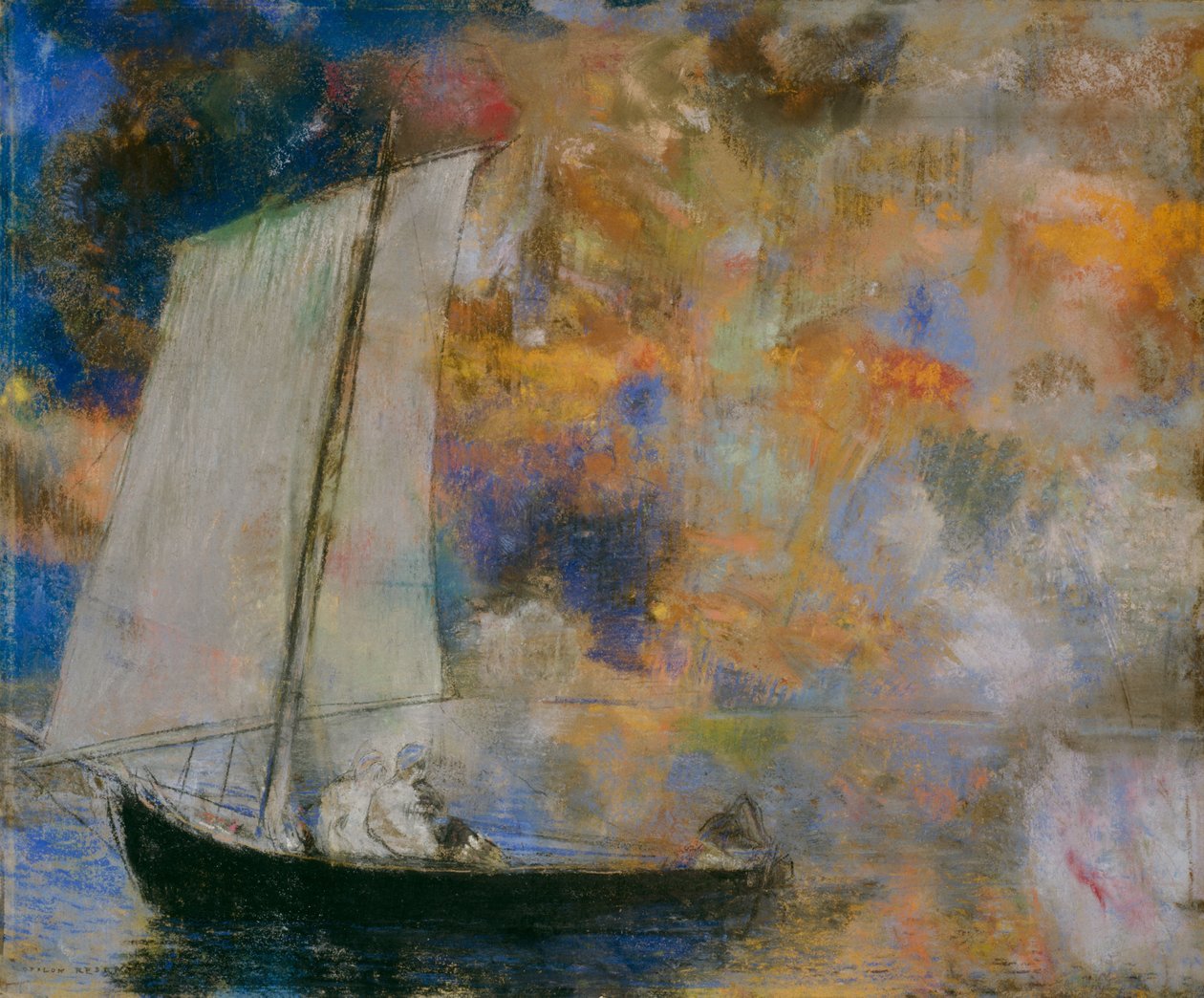 Nubes de flores de Odilon Redon